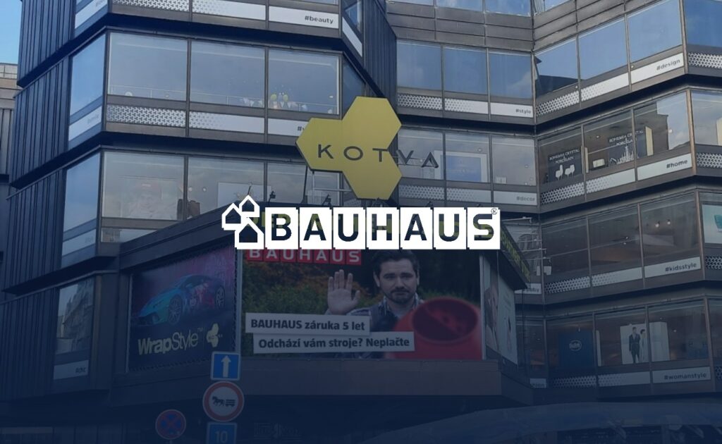 Zakup billboardów cyfrowych dla Bauhaus
